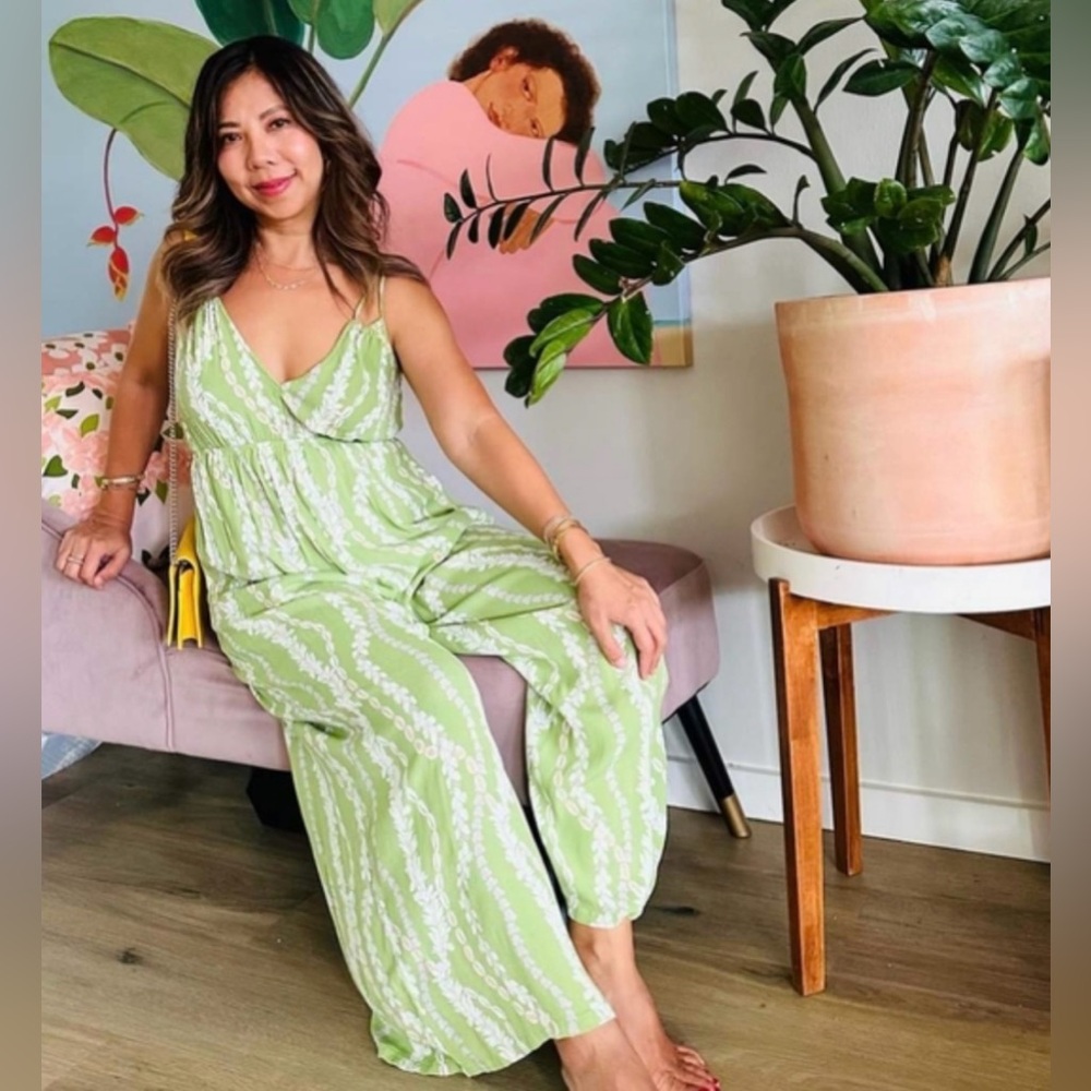 Ava Sky Fighting Eel Jumper Josie Jumpsuit Small Green